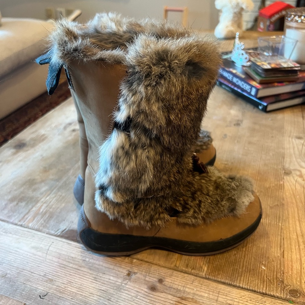 Vintage ULU primaloft Waterproof rabbit Fur Boots 200g insulation - Picture 6 of 13